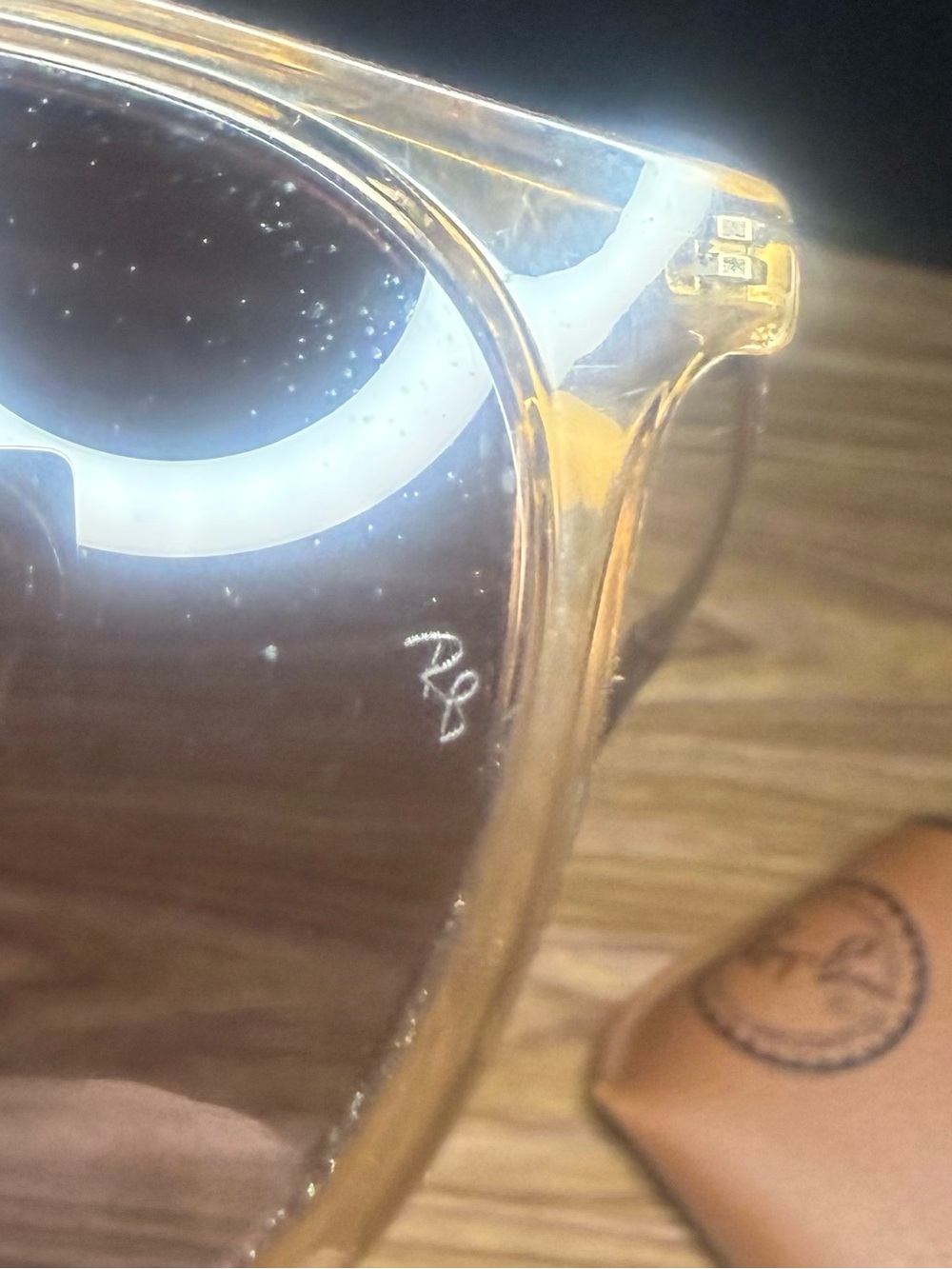 Ray-Ban Erika round sunglasses, amber frame, gradient brown lenses - RB4171 - Picture 6 of 6
